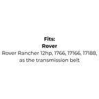 Belt replaces Rover A07997 Transmission Belt