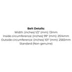 Belt replaces Rover A07997 Transmission Belt