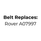Belt replaces Rover A07997 Transmission Belt