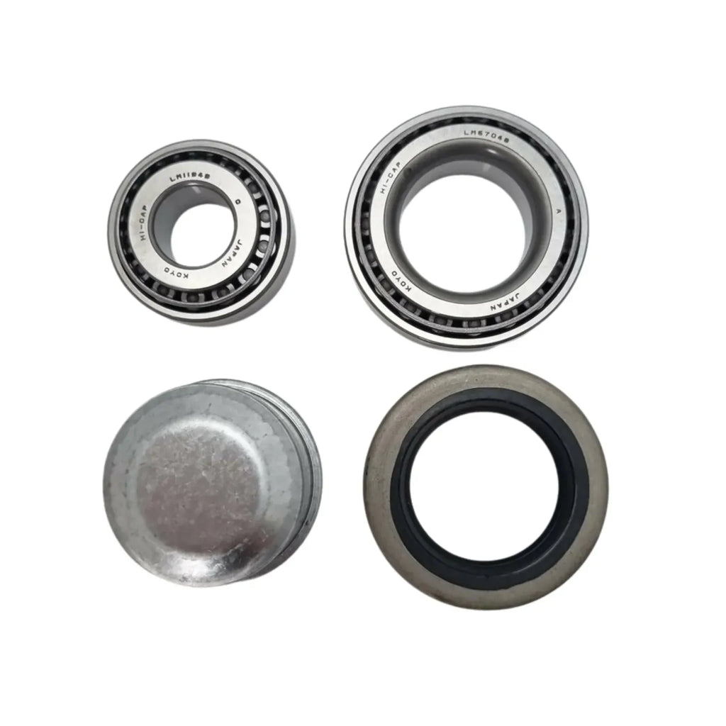 Standard Trailer Wheel Bearing Kit with DUSTCAPS for Holden Axles. LM67048 and LM11949