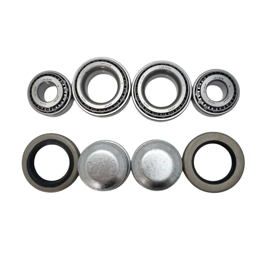 2x Standard Trailer Wheel Bearing Kits with DUSTCAPS for Holden Axles. LM67048 and LM11949 - Alt 3