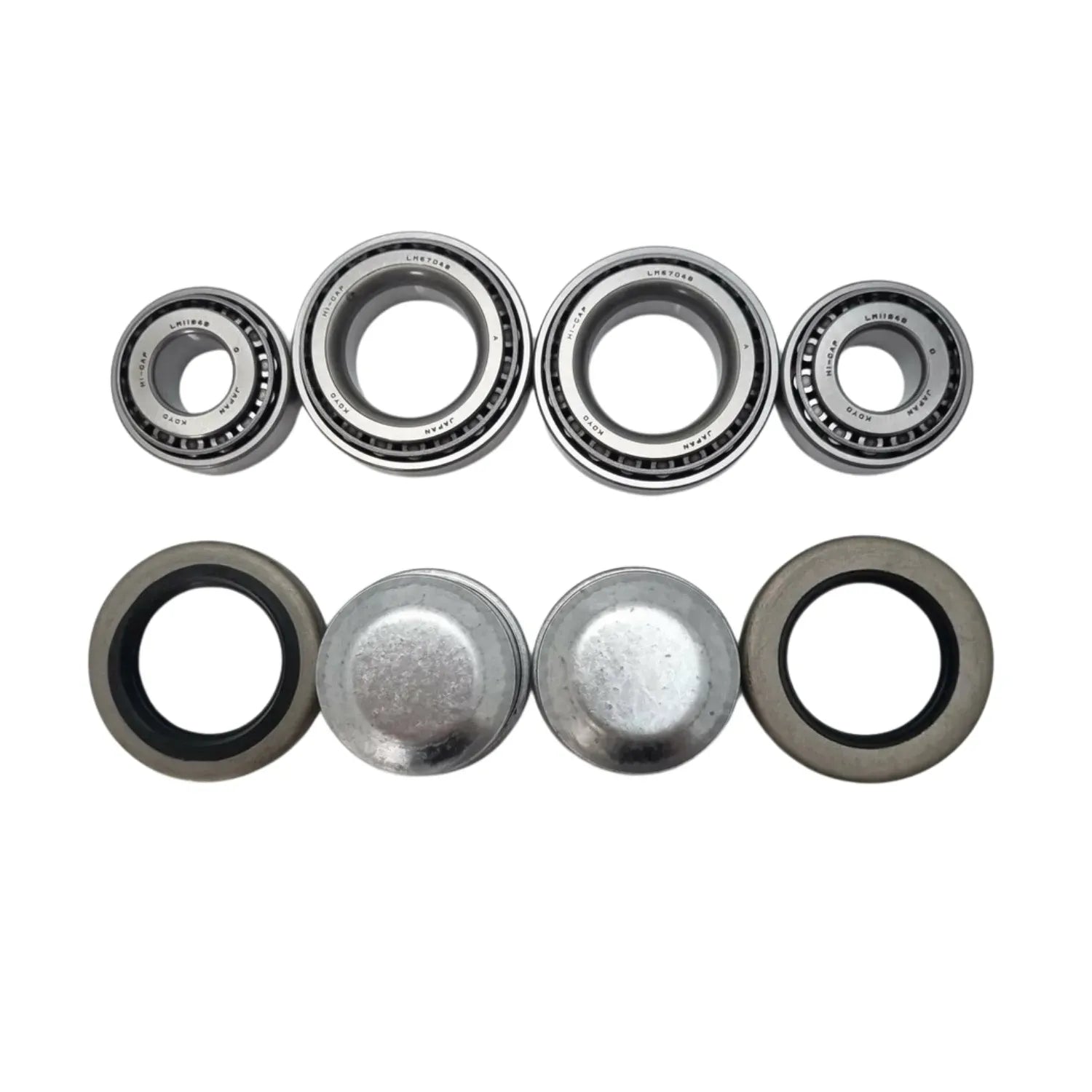 2x Standard Trailer Wheel Bearing Kits with DUSTCAPS for Holden Axles. LM67048 and LM11949 - Alt 3