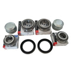 2x Trailer Bearing Kits with DUSTCAPS for Ford Axles L68149/10 and LM12749/10
