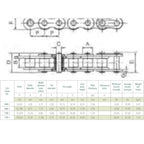 Simplex Industrial Roller Chain 12B-1 | 10ft box