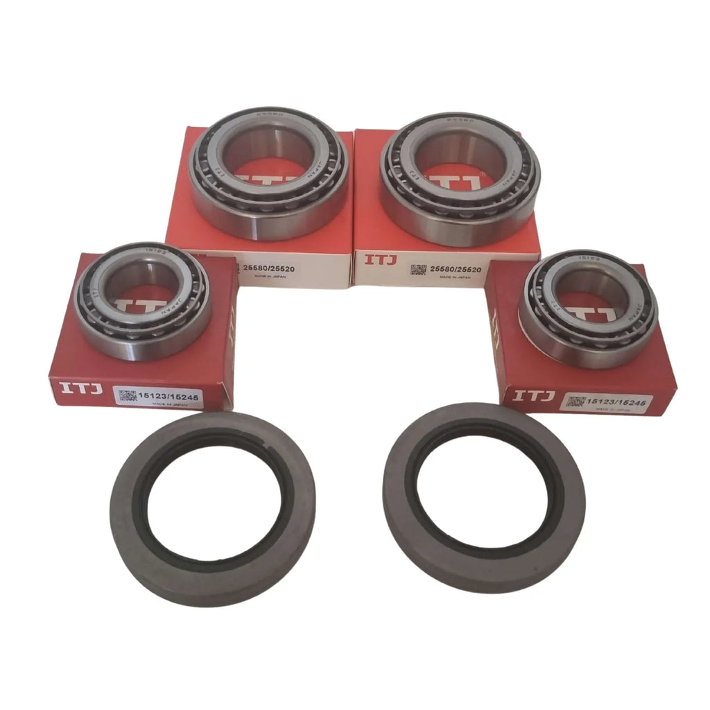 2x Dexter 2 Tonne Wheel Bearing Kit U.S Version 15123-15245 & 25580-25520 with 34040 seal | Made in Japan