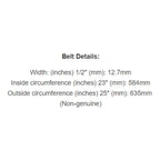 Belt Replaces 22" Cut Deutscher Self Propelled Slasher or John Deere | Belt# Y40 or M48520 - Alt 7