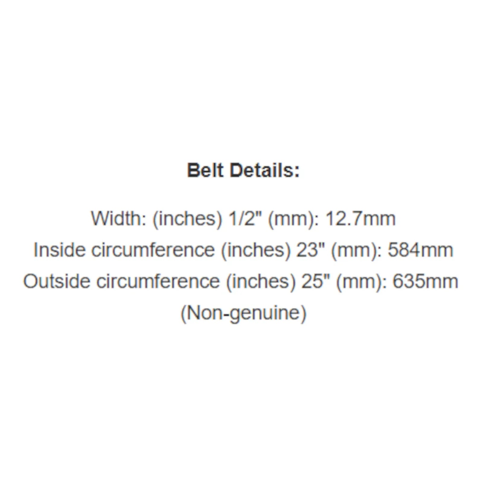 Belt Replaces 22" Cut Deutscher Self Propelled Slasher or John Deere | Belt# Y40 or M48520 - Alt 7
