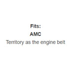 Belt Replaces AMC A25 BO113, Deutscher D15, Greenfield GT1971 or McCulloch 11207