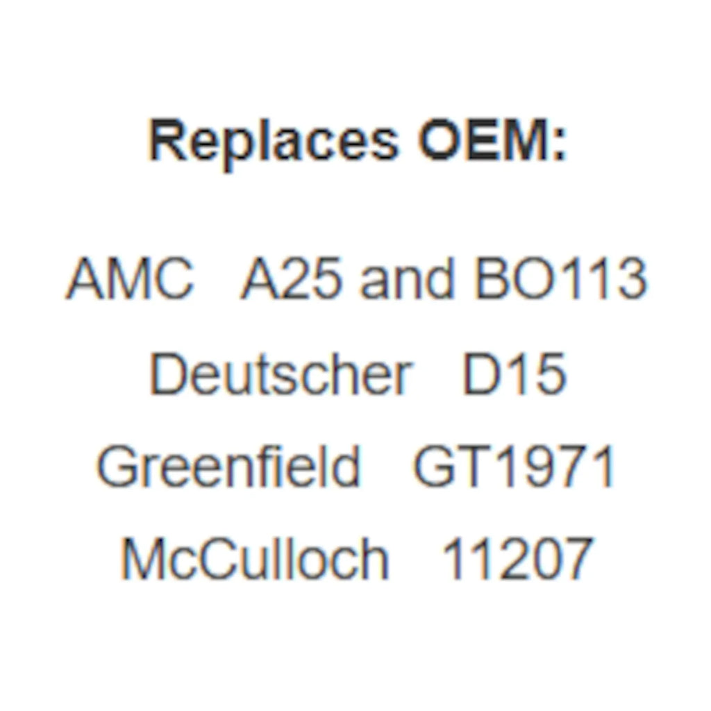 Belt Replaces AMC A25 BO113, Deutscher D15, Greenfield GT1971 or McCulloch 11207