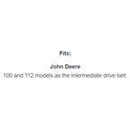 Belt Replaces Deutscher D13, John Deere M40222 or Masport Grassmaster 850114