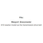 Belt Replaces Deutscher D13, John Deere M40222 or Masport Grassmaster 850114 - Alt 6