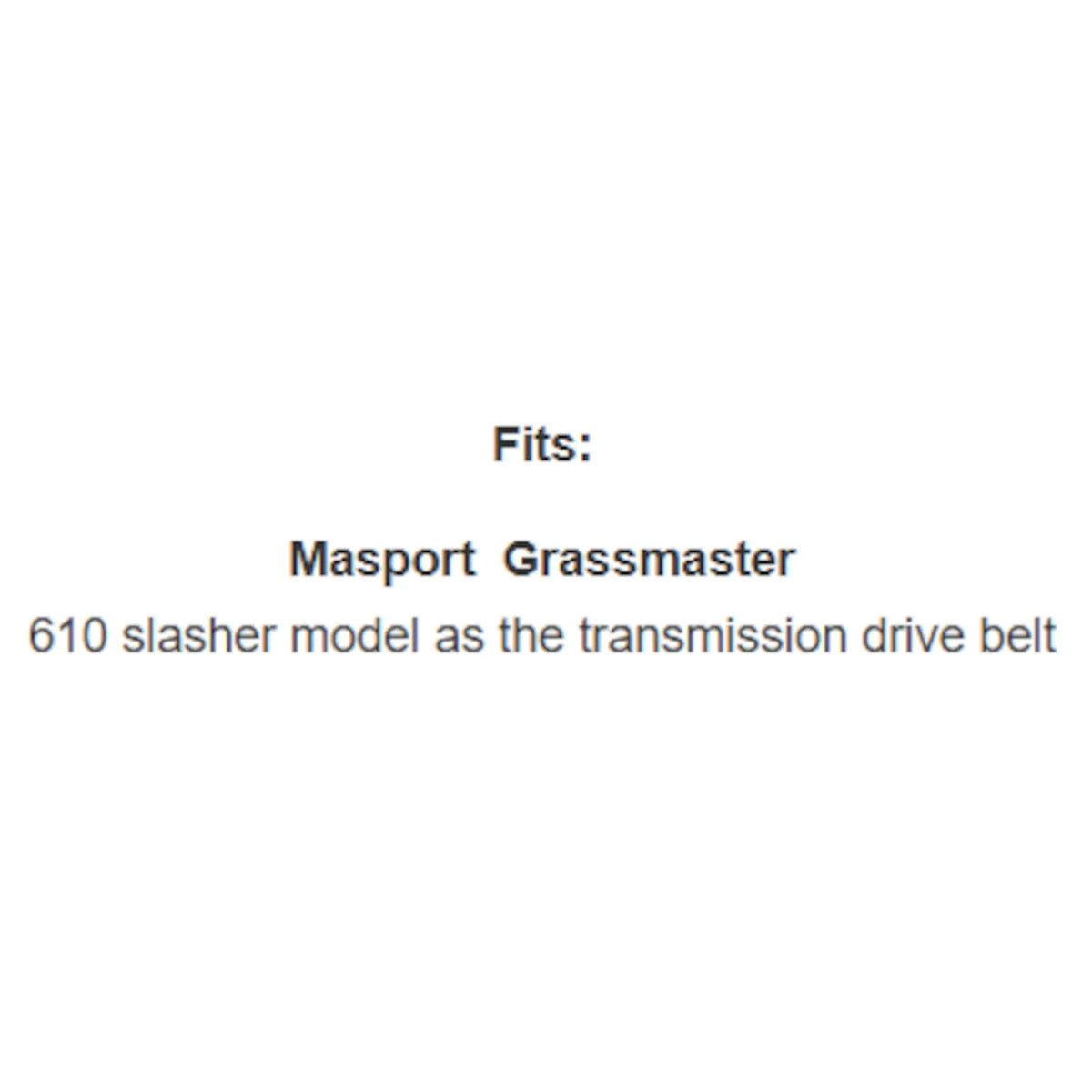 Belt Replaces Deutscher D13, John Deere M40222 or Masport Grassmaster 850114 - Alt 6