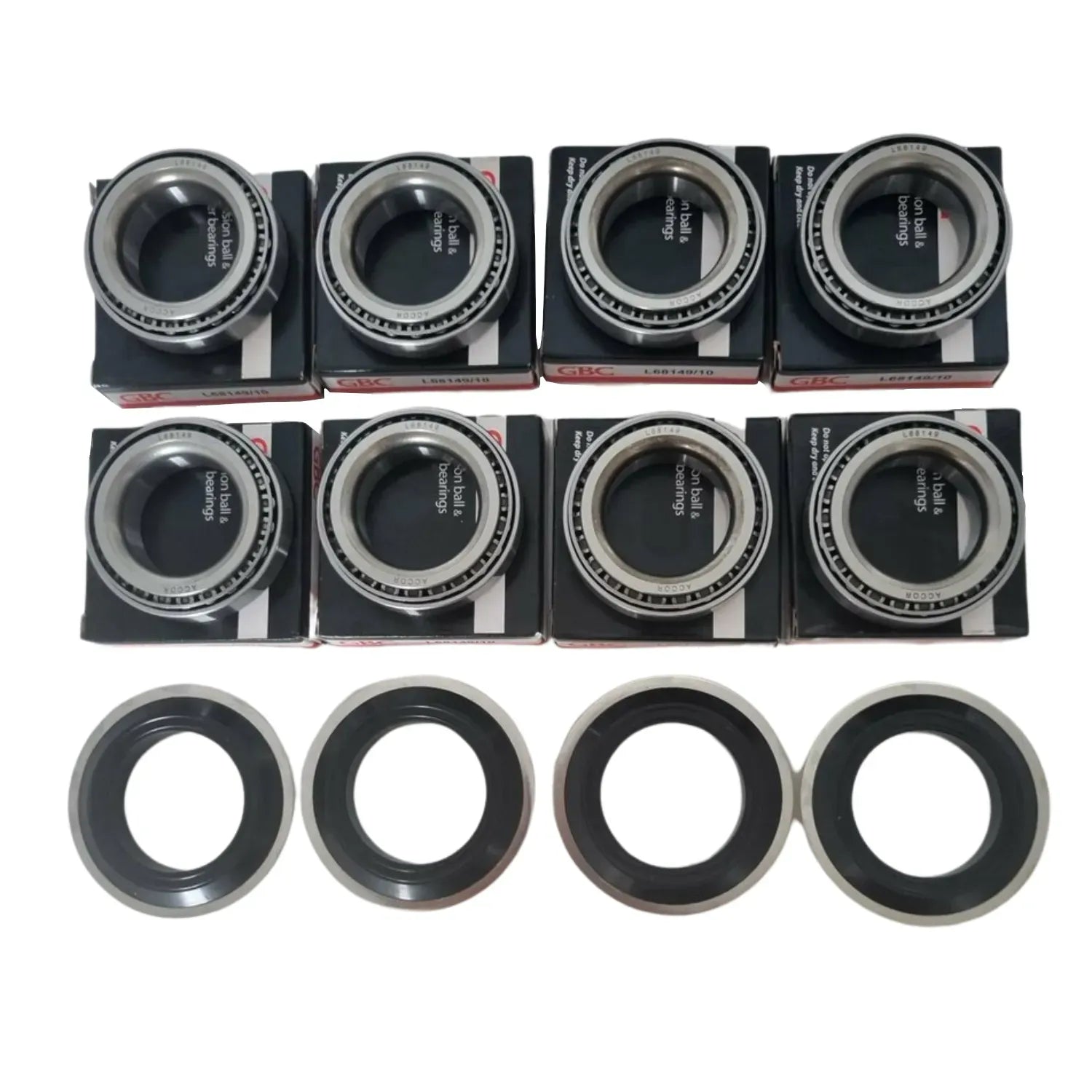 4x Boat Trailer Wheel Bearing Kits for Parallel Axle. L68149 and L6811 ...