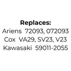 Belt Replaces Ariens 72093, 072093, Cox VA29, SV23, V23, Deckson or Kawasaki 59011-2055