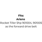 Belt Replaces Ariens 72093, 072093, Cox VA29, SV23, V23, Deckson or Kawasaki 59011-2055