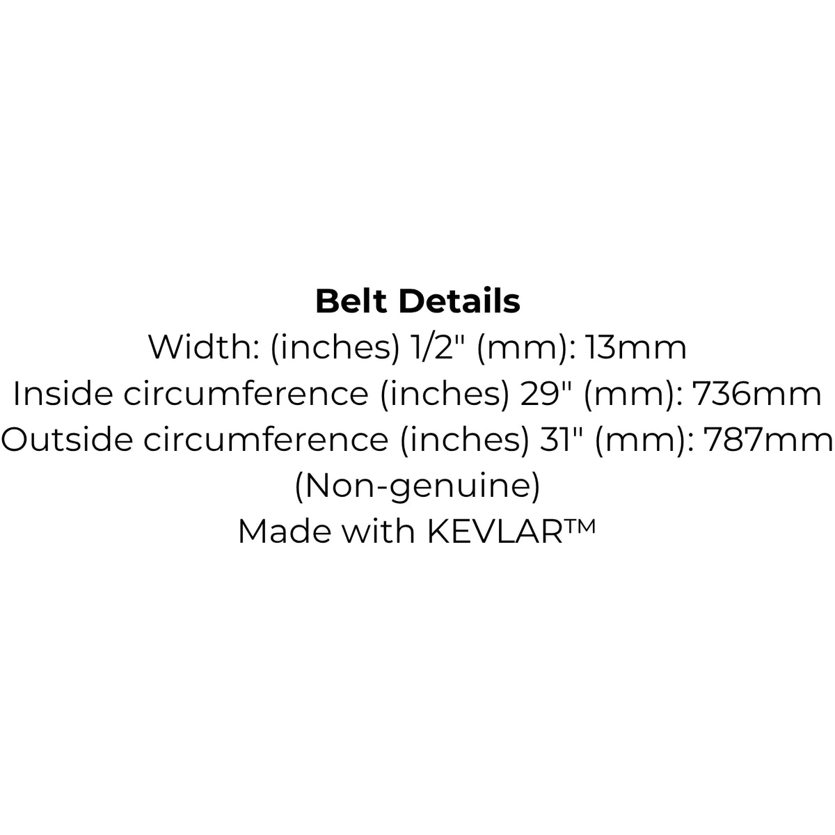 Belt Replaces Ariens 72093, 072093, Cox VA29, SV23, V23, Deckson or Kawasaki 59011-2055