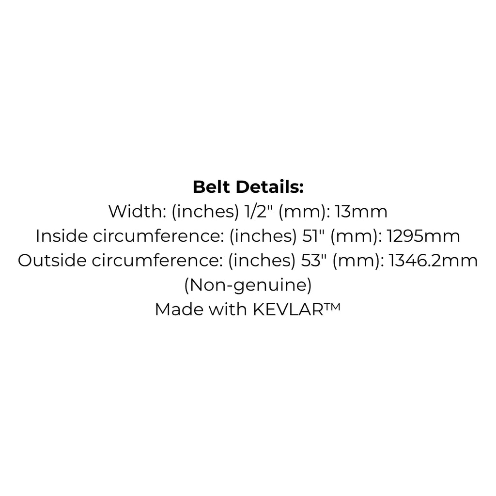 Belt to replace Cox V30 - Made with Kevlar™ electric clutch to cutter deck belt