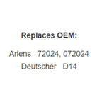 Belt Replaces Ariens 72024, 072024 or Deutscher D14