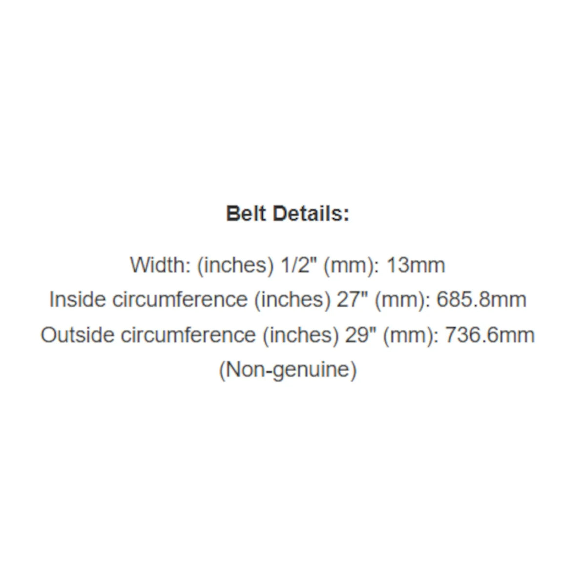 Belt Replaces Ariens 72024, 072024 or Deutscher D14 - Alt 8