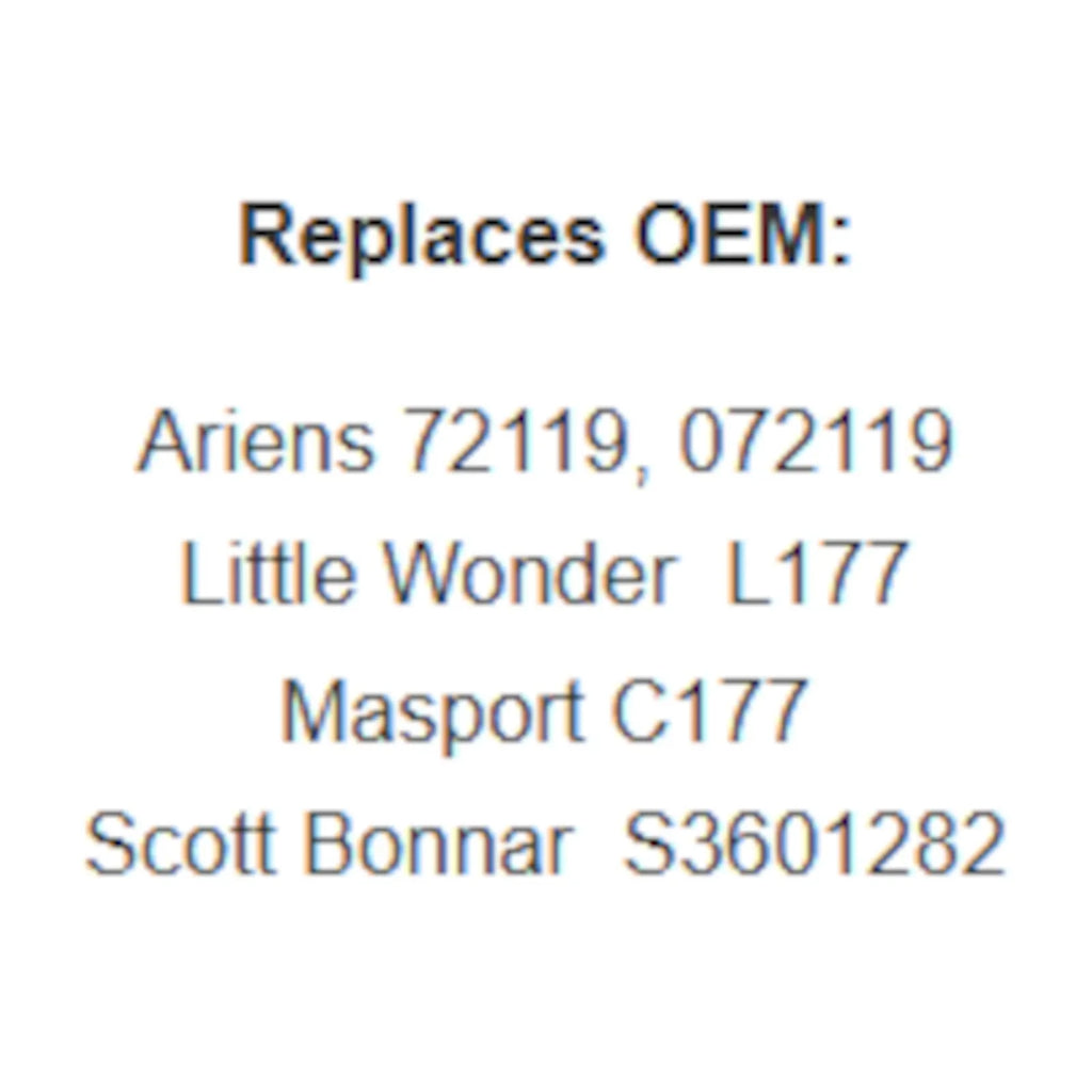 Replaces Belt Ariens 72119, 072119, Little Wonder L177, Masport C177 or Scott Bonnar S3601282 - Alt 7