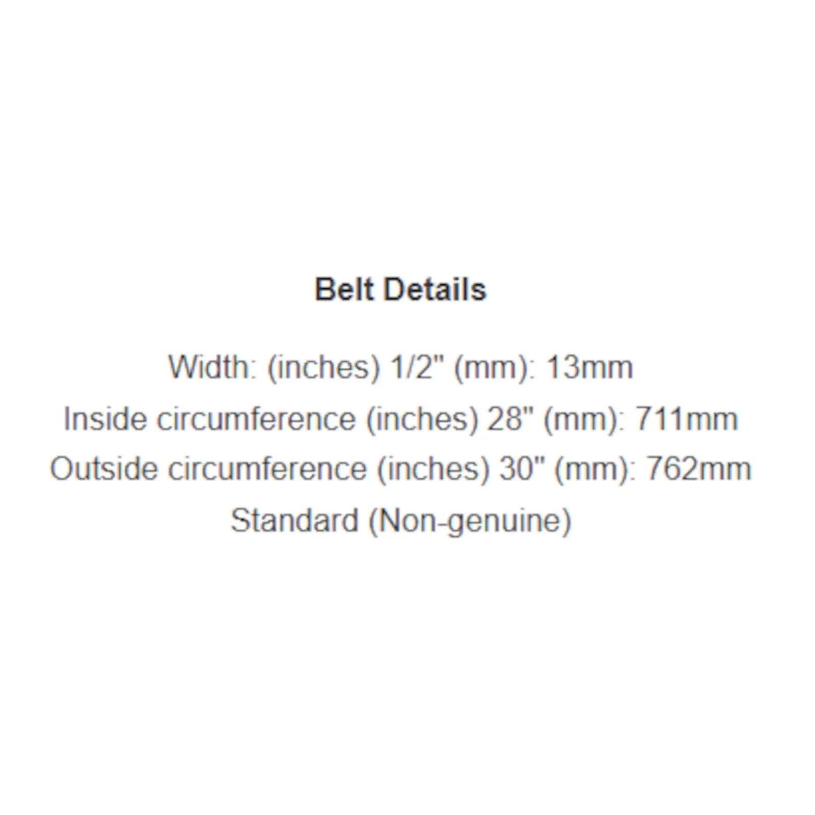 Replaces Belt Ariens 72119, 072119, Little Wonder L177, Masport C177 or Scott Bonnar S3601282 - Alt 8