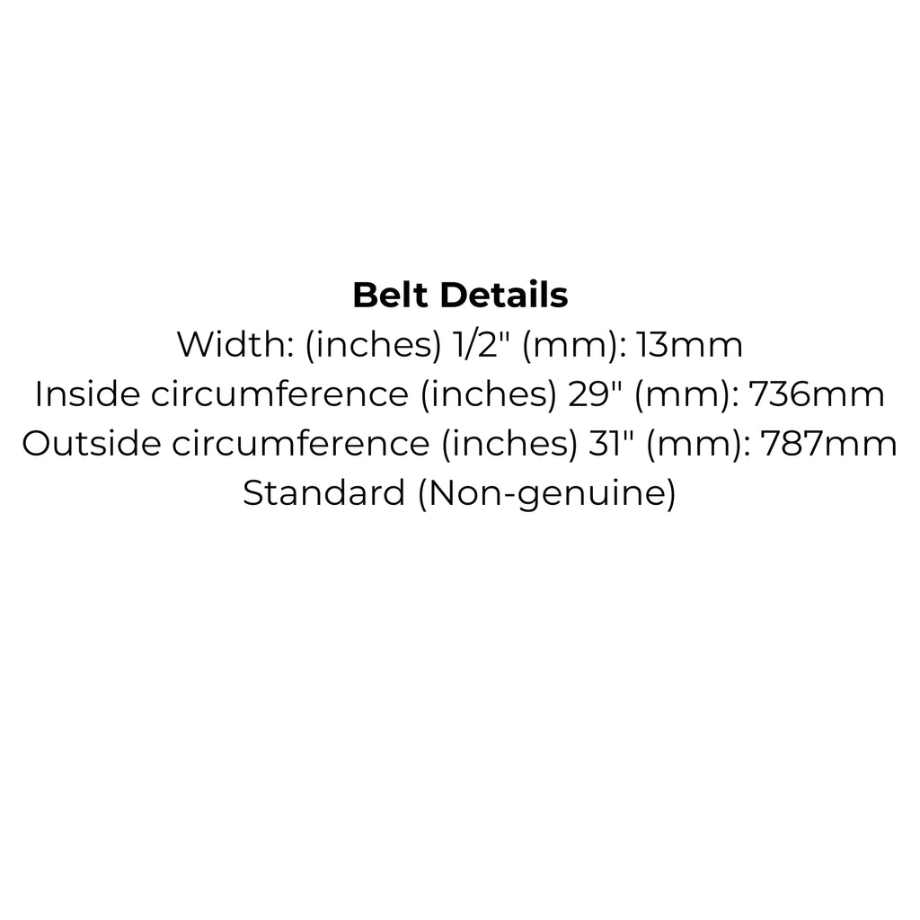 Belt Replaces 72093, VA29, SV23, V23 Fits Ariens Rocket Tiller, Cox GT2000 - Alt 6