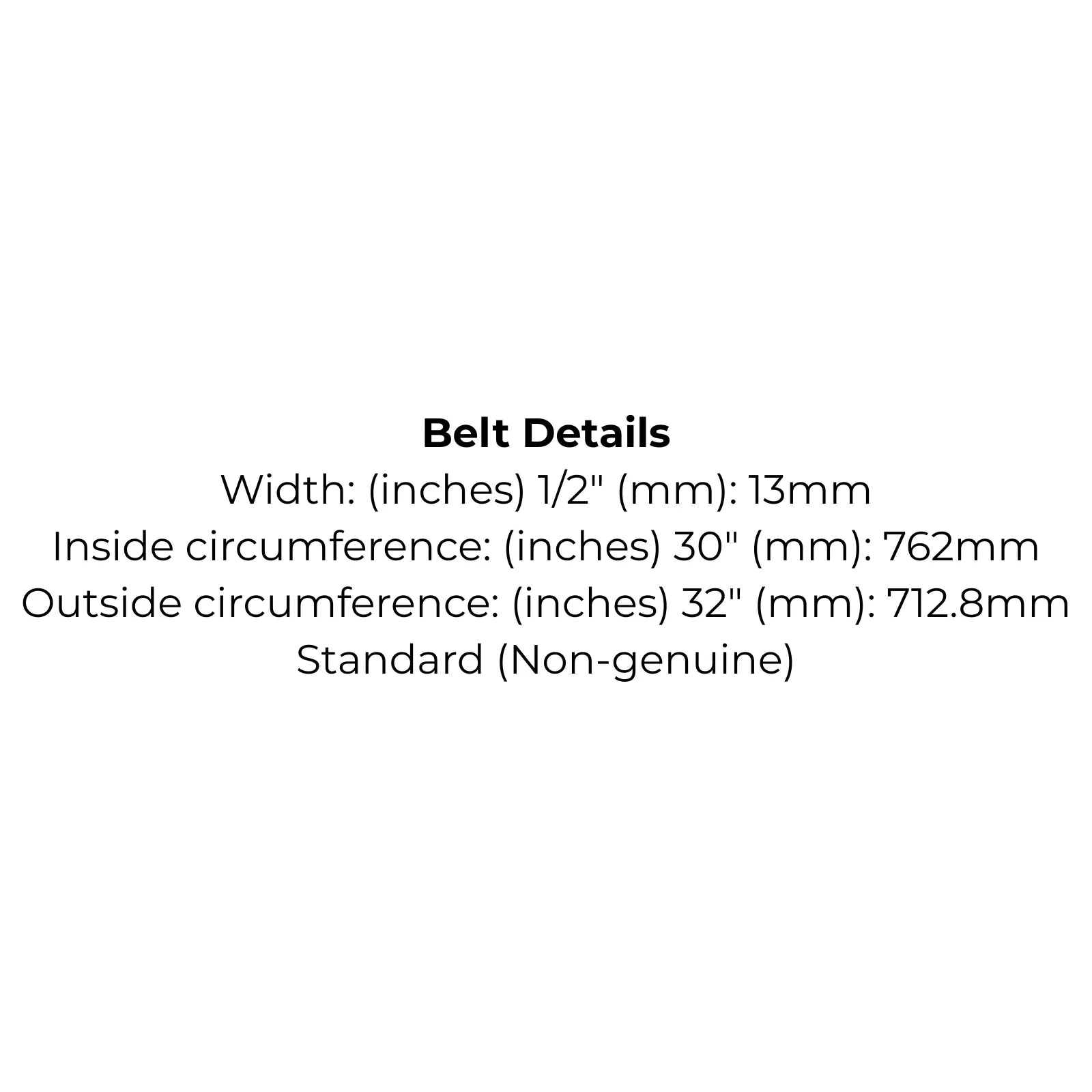 Belt Replaces AMC V10, Greenfield GT1609 and GT2336, Falcon or Masport C1426 - Alt 8