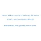 Belt Replaces AMC V10, Greenfield GT1609 and GT2336, Falcon or Masport C1426 - Alt 11
