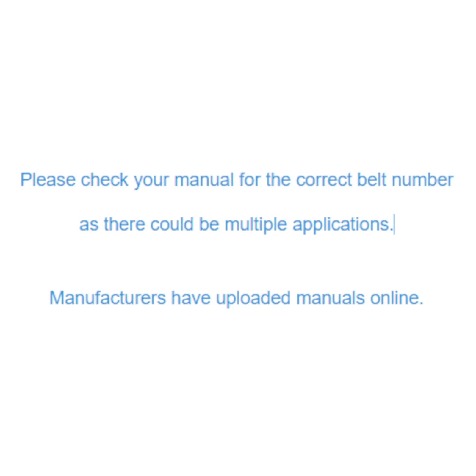 Belt Replaces AMC V10, Greenfield GT1609 and GT2336, Falcon or Masport C1426 - Alt 11