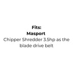 Belt Replaces Masport 503368 or Deutscher 3161 Chipper Shredder