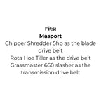 Belt Replaces Masport 850210, C3351 and 529258, Scott Bonnar S3601323, Greenfield or Roper - Alt 6