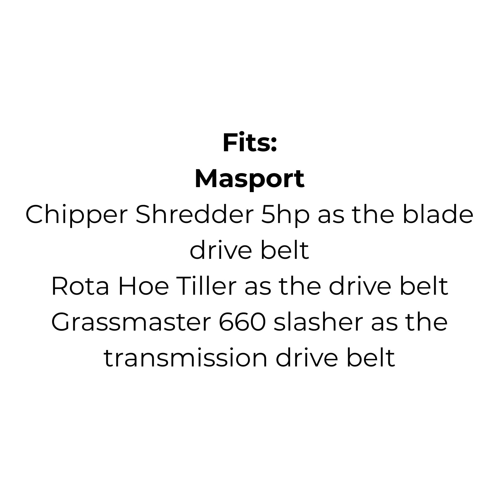 Belt Replaces Masport 850210, C3351 and 529258, Scott Bonnar S3601323, Greenfield or Roper - Alt 6