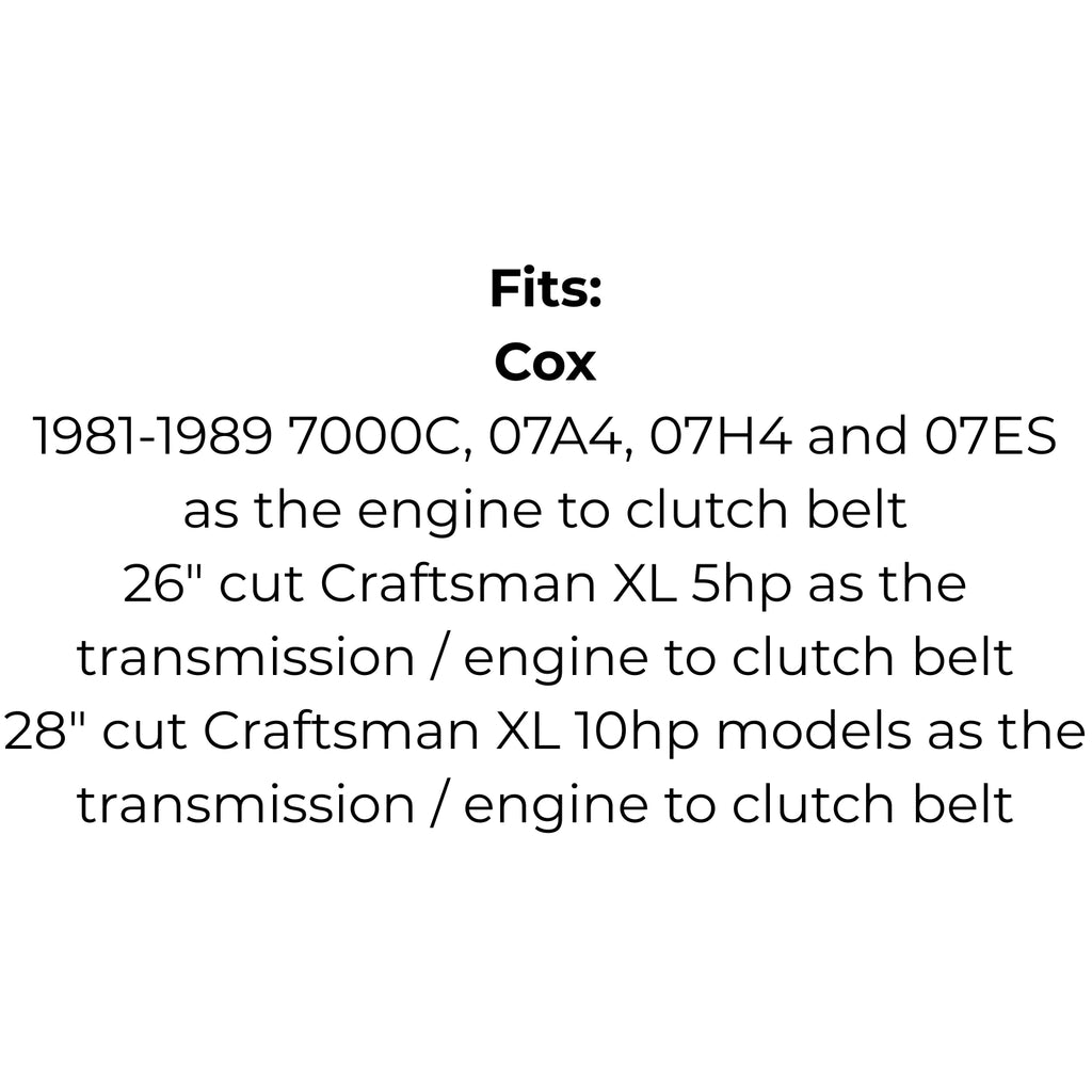 Belt to Replace Cox V01, VA33, SV01, SV07, Deutscher H9, H09, 1579, John Deere AM32172,  Rover A05071, Cox Scout  or Cox Stockman