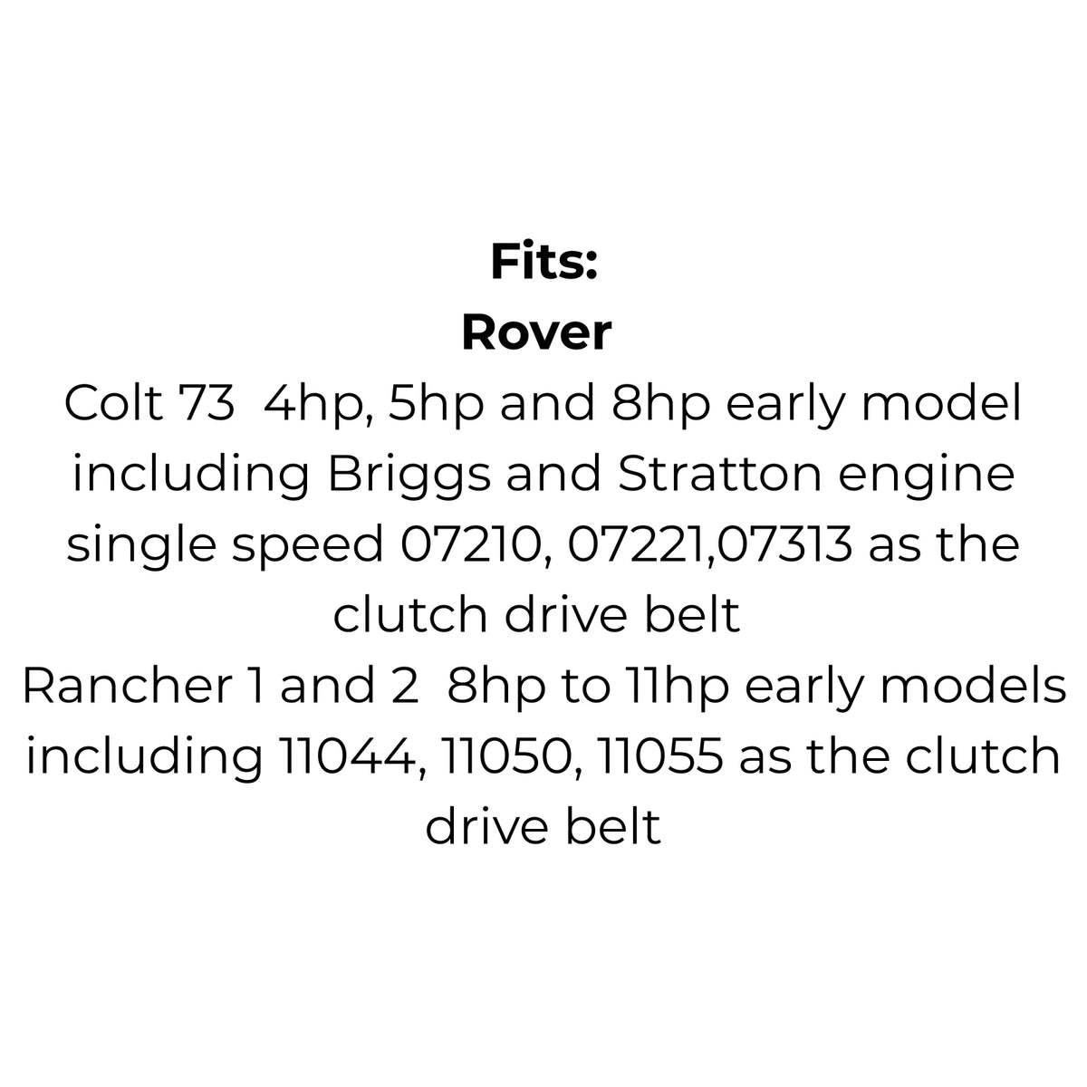 Belt to Replace Cox V01, VA33, SV01, SV07, Deutscher H9, H09, 1579, John Deere AM32172,  Rover A05071, Cox Scout  or Cox Stockman