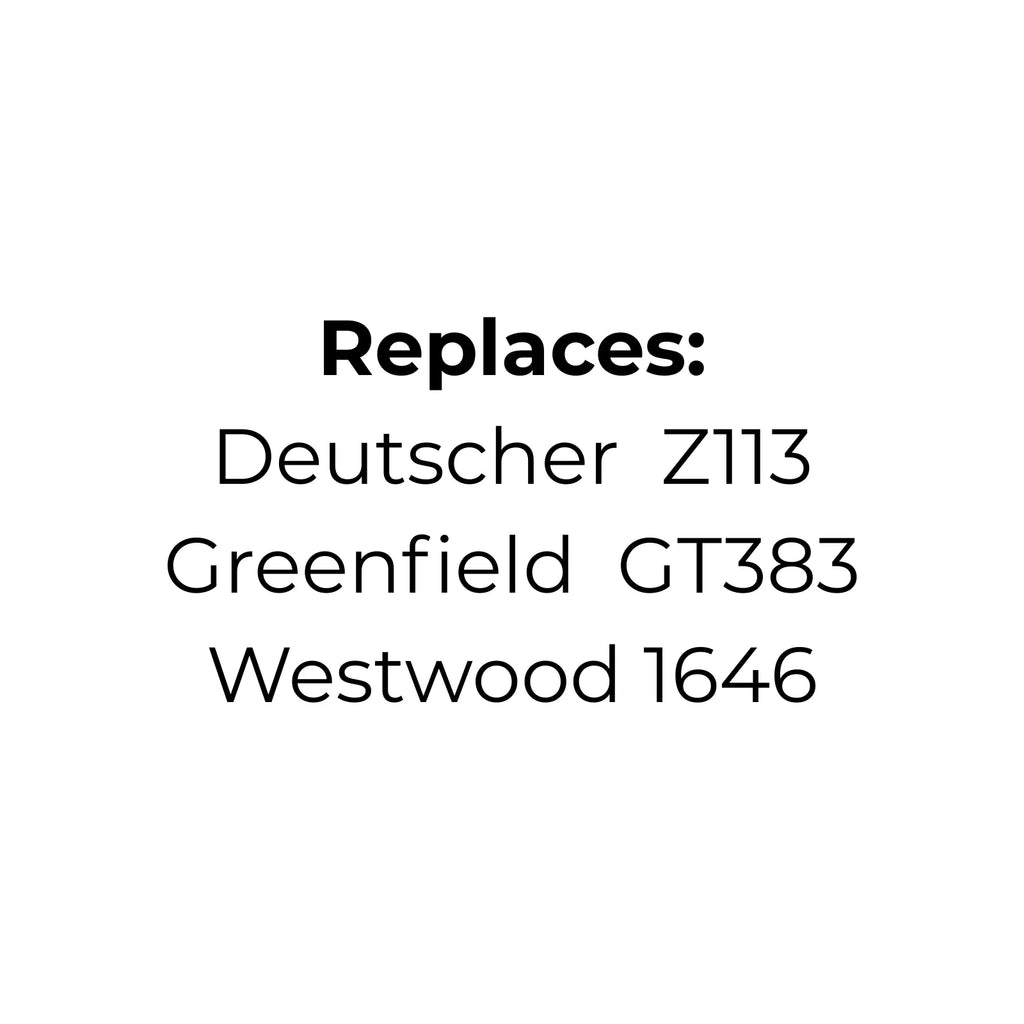 Belt Replaces Deutscher Z113, Greenfield GT383 or Westwood 1646