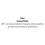 Belt Replaces Deutscher Z113, Greenfield GT383 or Westwood 1646