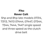 Belt Replaces Cox Scout VA38, Rover Colt A05456 or Scott Bonnar S3601380