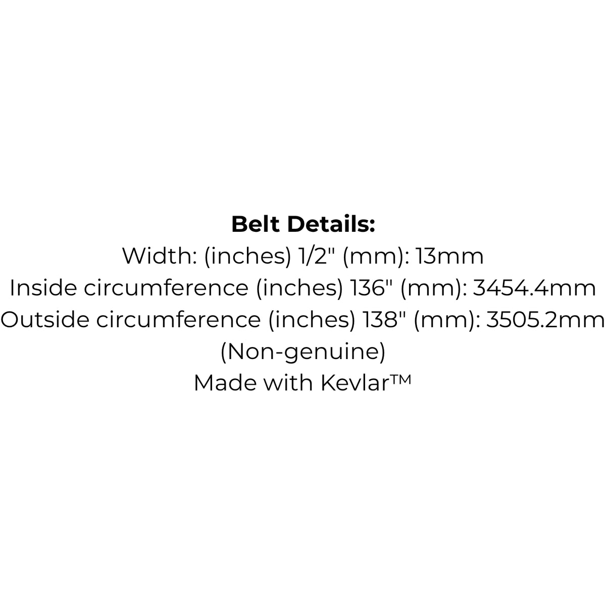 Belt to replace Toro TimeCutter 108-7192 and 1087192
