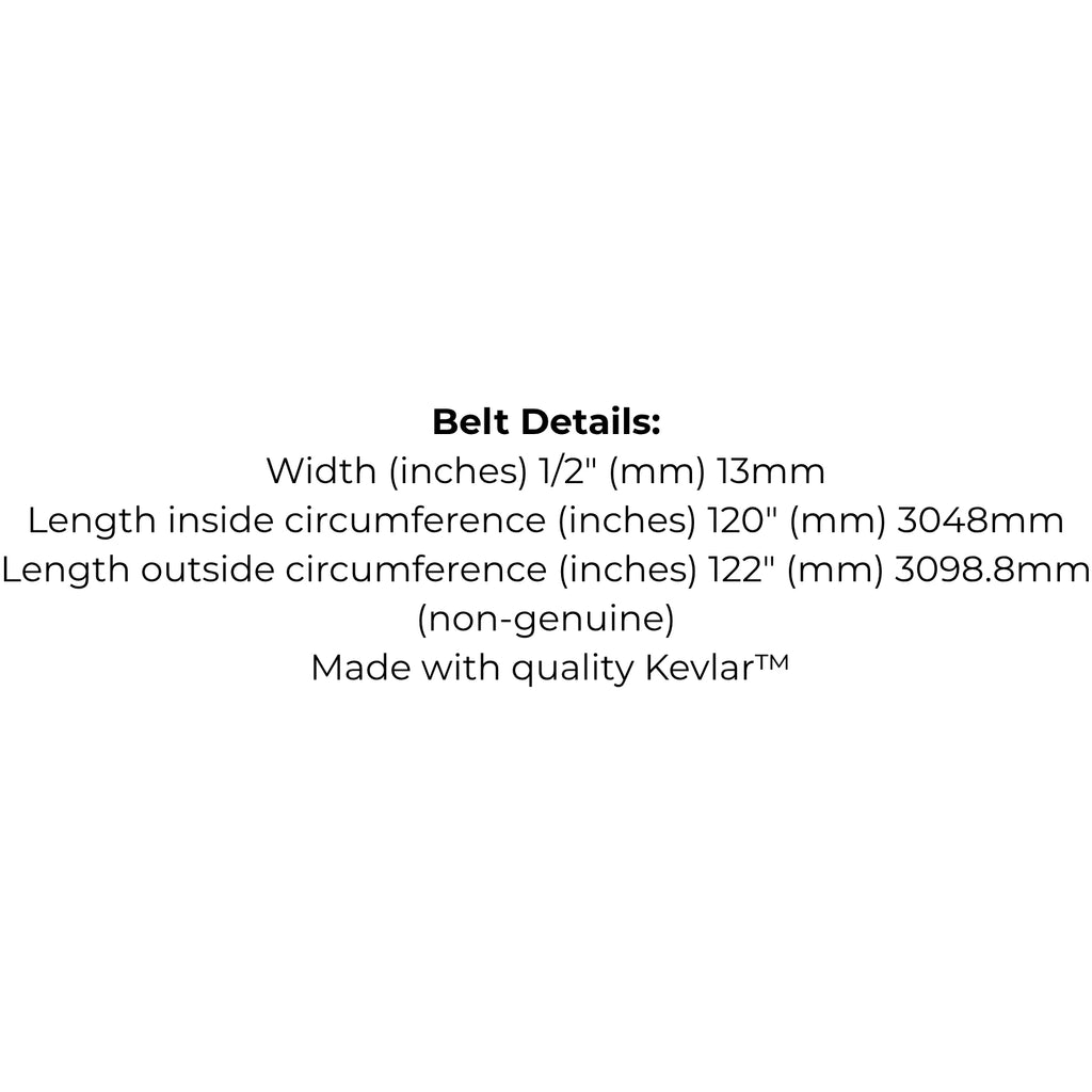 Belt replaces Cub Cadet or MTD 754-04118 or 954-04118 Cutter Deck Belt