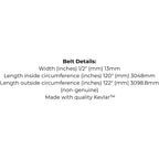 Belt replaces Cub Cadet or MTD 754-04118 or 954-04118 Cutter Deck Belt