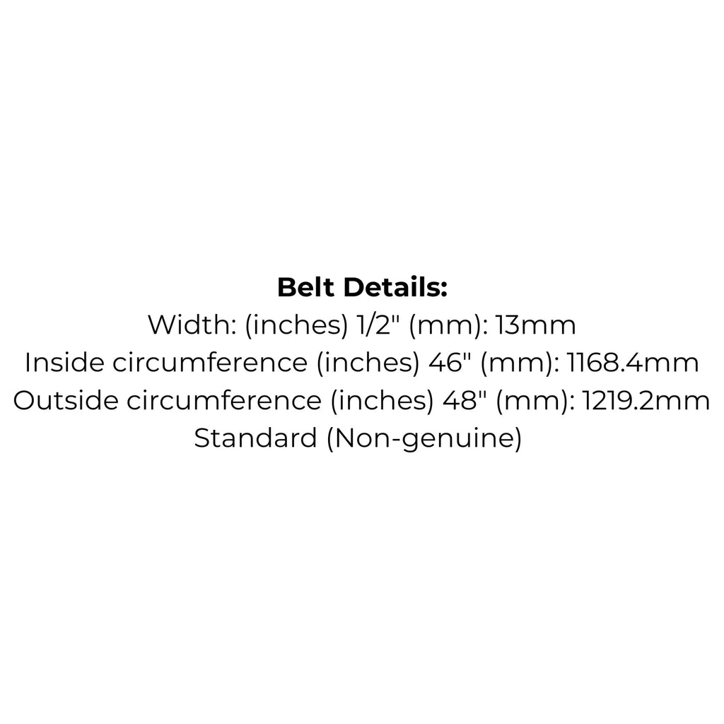 Belt Replaces Cox VA46, Greenfield GT1608 or Masport 850115 - Alt 7