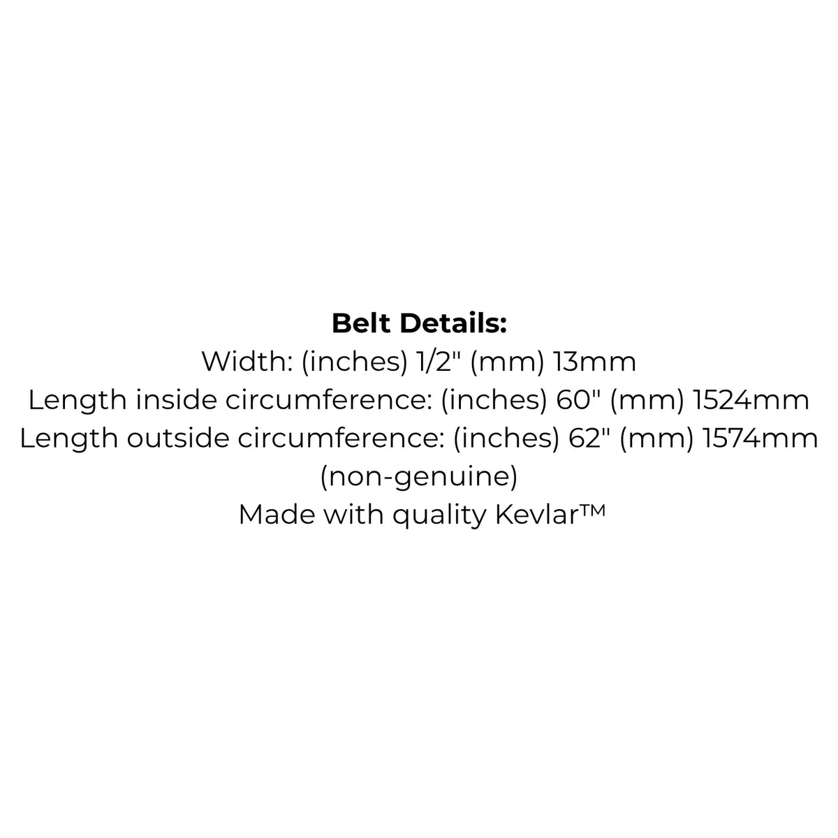 Belt replaces John Deere M112006, MTD 754-0198, 954-0326, 754-0326, Victa TM43486A, 754-0198 - Alt 7