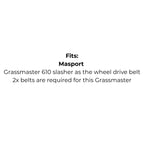 2x Belts Replace Masport 850115