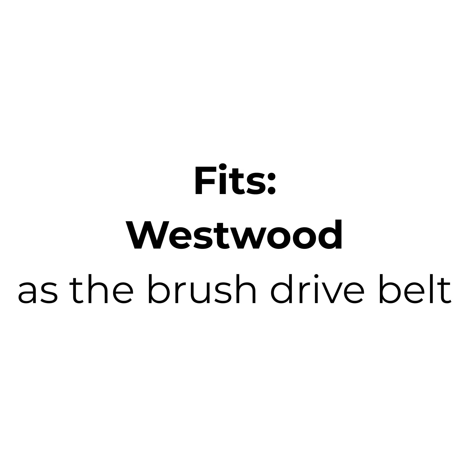 Belt Replaces Cox V40 or Westwood 1414
