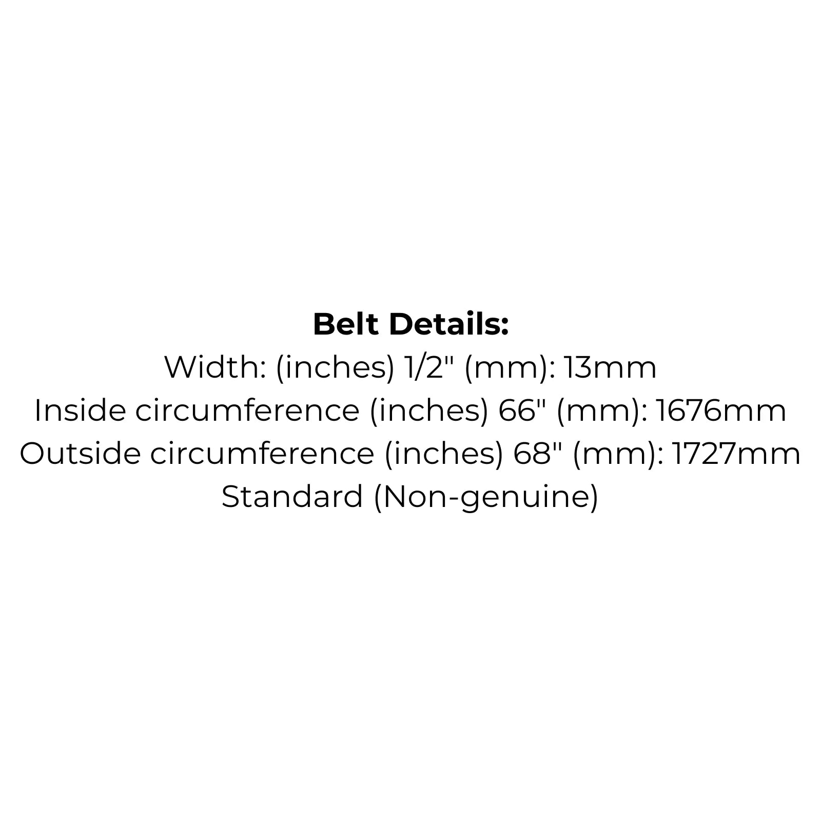 Belt Replaces Greenfield GT89