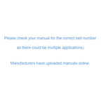 Belt replaces Ariens 07212400, 07215500, 7211300, 7212400, 7215500, 72169, 7216900